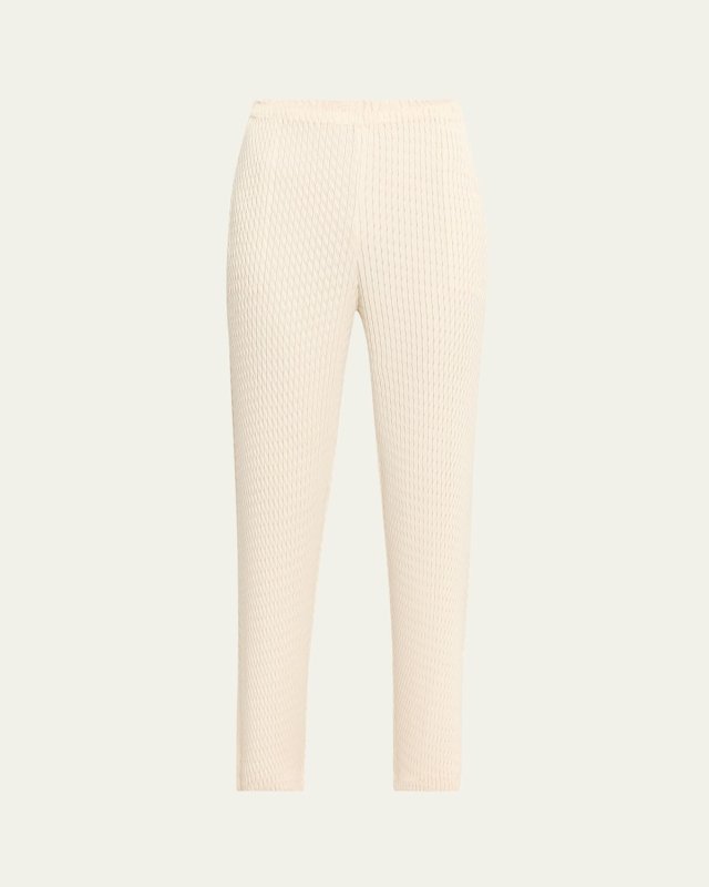 Sleek Pleats Slim Leg Pants